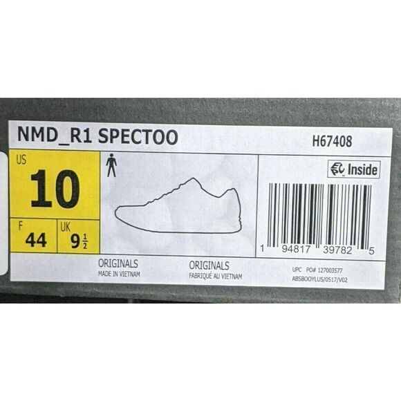 NWB Adidas Originals Mens Size 10 NMD R1 Spectoo Sneakers Shoes H67408 main image 9